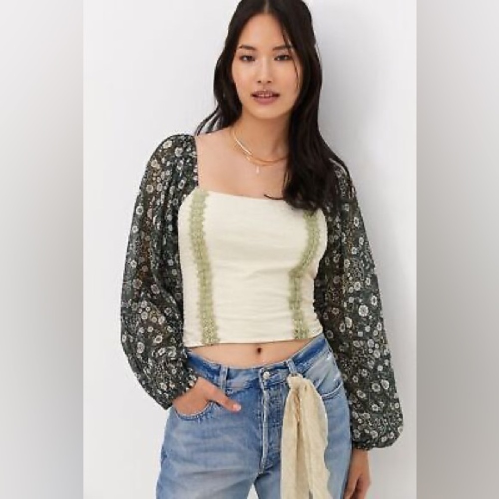 Floral Corset Crop Top